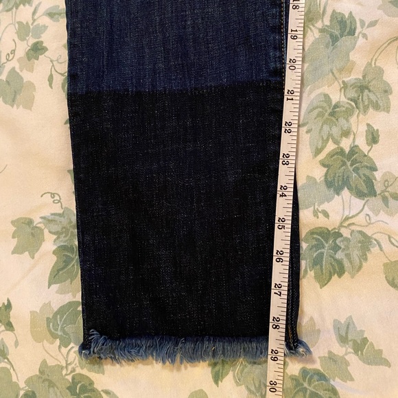 CAbi 3937 Slim Boyfriend Jeans Star Print Celebrity Wash Raw Hem - Picture 11 of 15